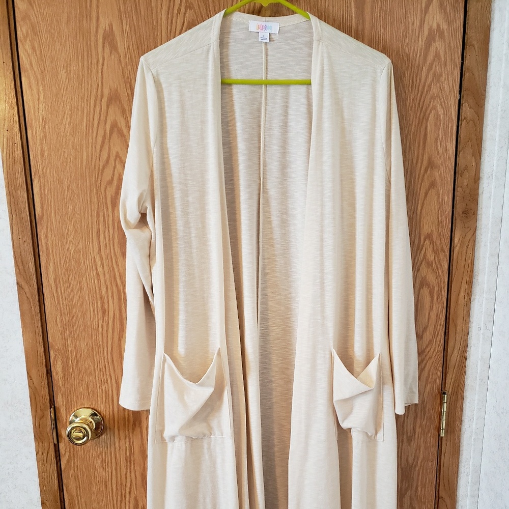 Lightweight long cardigan, duster